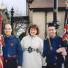 Meeting some of the Irish guard in Downpatrick, Ireland